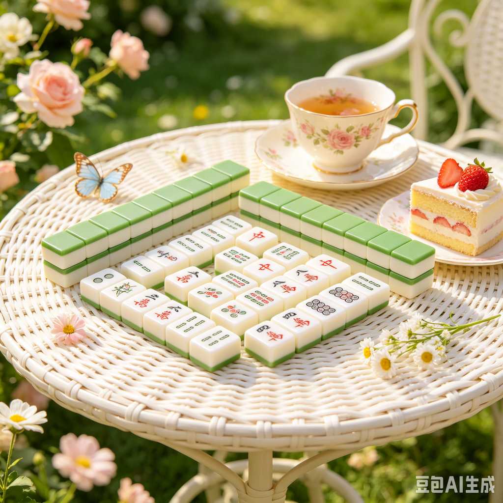pink crystal mahjong set
